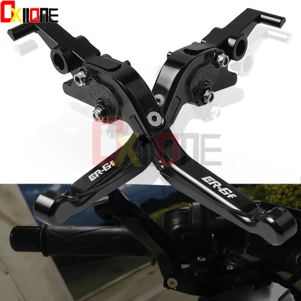 

For KAWASAKI ER-6F ER6F ER 6F 2017-2018 Motorcycle Accessories CNC Adjustable Folding Extendable Brake Clutch Levers ER-6F