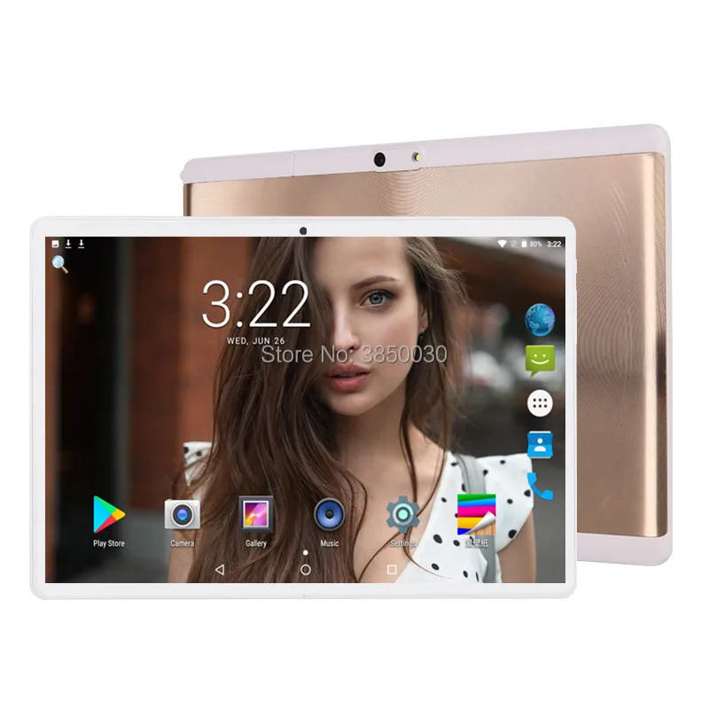 

10.1 inch Tablet PC Android 9.0 For Google Play 2.5D Tempered Glass Screen Octa Core SIM 3G 4G LTE WIFI GPS RAM 6GB 64GB Tablets