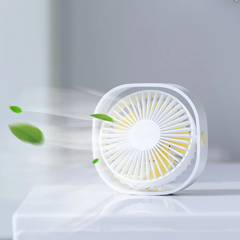 

Hot New Protable Mini Cooling Fan USB Rechargeable 360 Swivel 3 Speed Desk Fans for Home Office Camping HY99 JU15