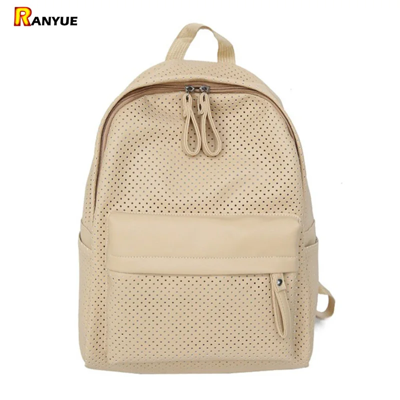 Выдалбливают рюкзак для женщин кожа Рюкзаки Высокое качество Pu Mochilas Mujer 2018 школы