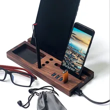 Деревянные USB type c концентратор подарок 4usb 3,0 HDMI бамбуковый адаптер