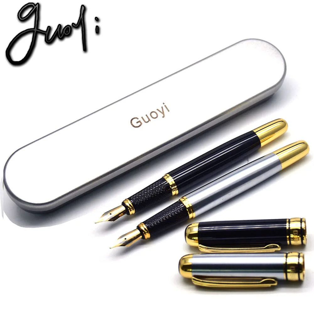 Guoyi A255 50 шт. чернила перьевая ручка 0 5 мм металлический high end деловая для офиса