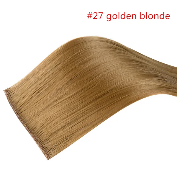 SARLA, 20 дюймов, 24 дюйма, 28 дюймов, синтетические волосы, прямые волосы для наращивания, накладные волосы на заколках, выделяют волосы, высокотемпературное волокно - Цвет: Golden Auburn