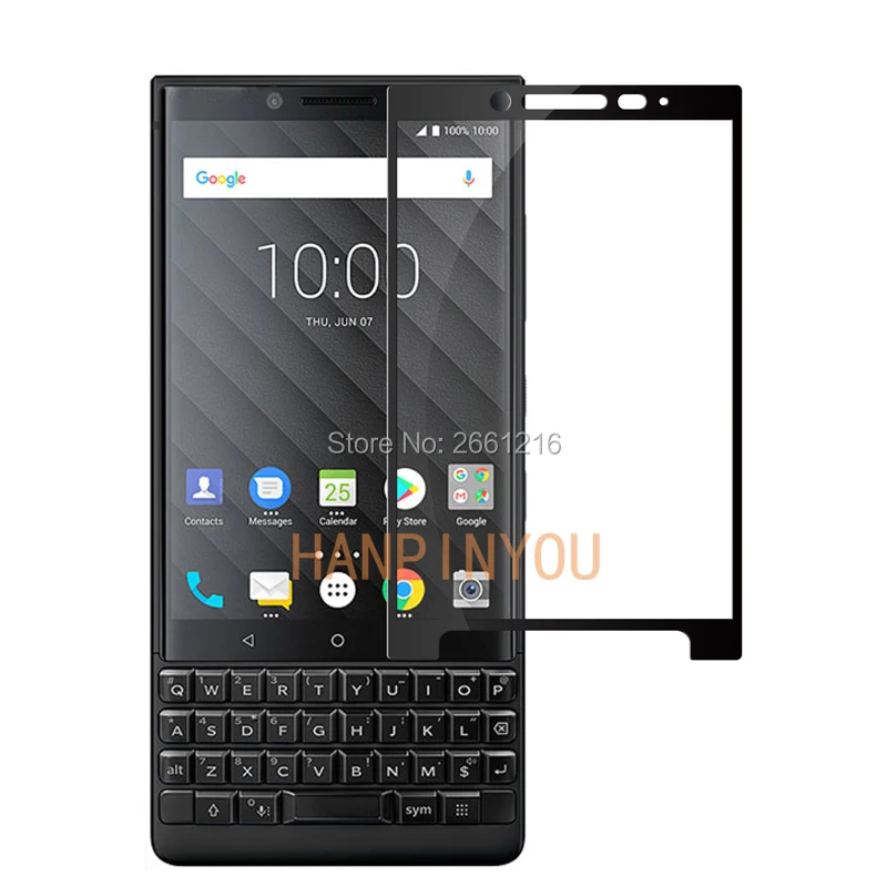 Для BlackBerry Key 2 Two Key2 KEYtwo/Athena 4," Полное покрытие закаленное стекло 9H 2.5D Премиум Защитная пленка для экрана