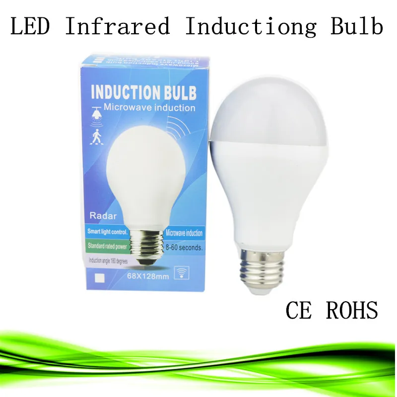 

E27 LED PIR Infrared infrared body sensor light 5w 7w 9w 15w 5730SMD human induction Lamp Bulb 110v 220v Motion Detection Auto