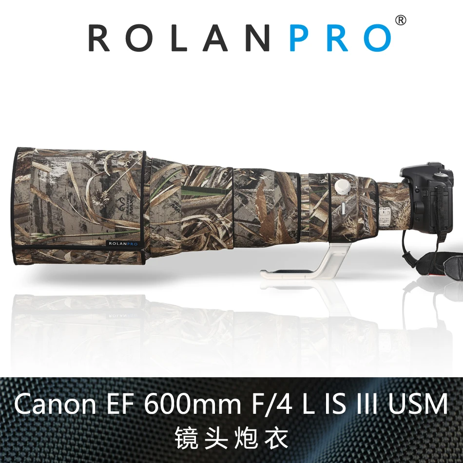 DHL/EMS доставка пальто объектива Камуфляж для Canon EF 600 мм F/4 L IS III USM водонепроницаемая защита объектива