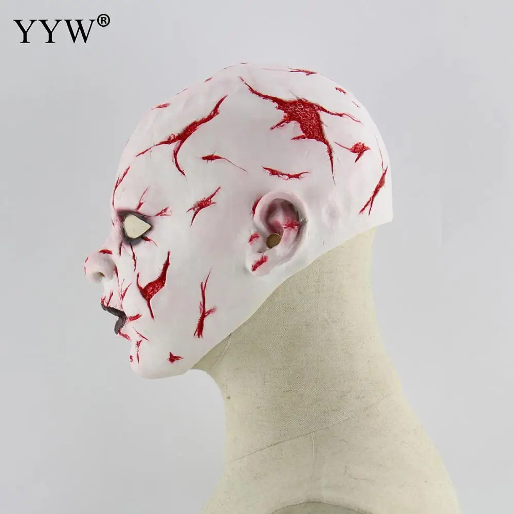 Bloody Face страшная маска карнавальный на Хэллоуин ужасная маска вечерние Косплэй Masker зомби-маски туши для ресниц в маске ужас маска