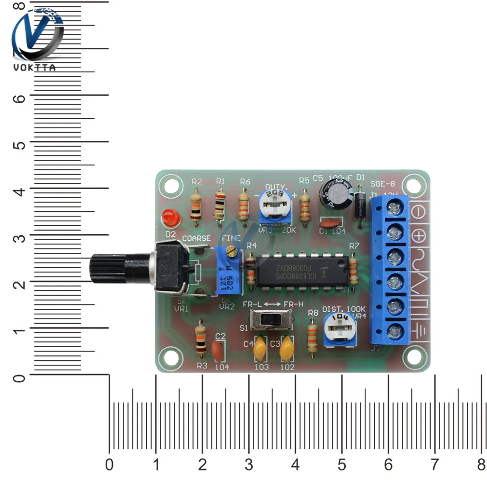 ICL8038 генератор сигналов, функция синтезатора, генератор сигналов квадратной волны, модуль DIY Kit, частота импульса, электростатический