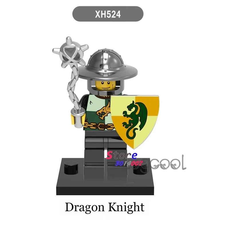 

1PCS model building blocks action figures starwars superheroes Dragon Knight Mini Dolls party series diy toys for children gifts