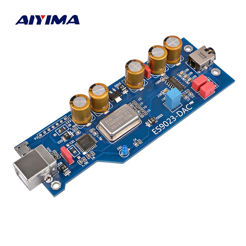 AIYIMA PCM2706+ ES9023 аудио DAC декодер звуковой карты с OTG для наушников усилитель DIY нулевой шум