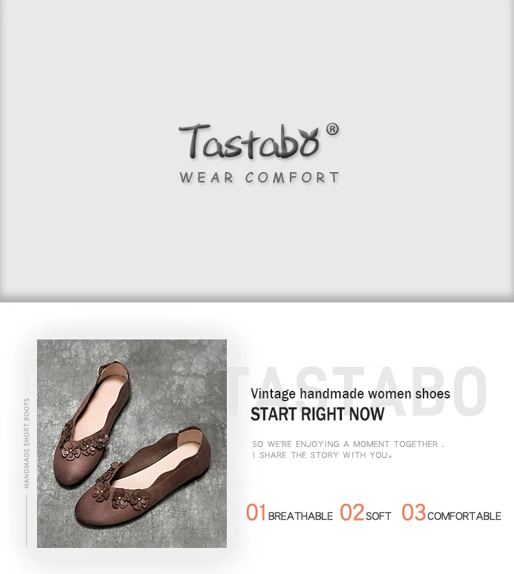 Tastabo/Женская обувь ручной работы из кожи; Туфли-оксфорды с мягкой подошвой для отдыха и работы; обувь для вождения на низком каблуке; Верхняя наклейка