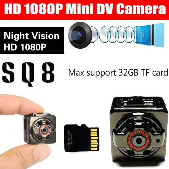 Mini Camera DVR Loop Video Recorder Infrared Night Vision DV Full HD 1080P Webcam Motion Detect