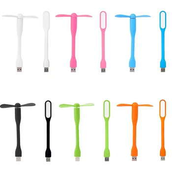 

NOYOKERE Cute USB Fan Flexible Portable Mini Fan and USB LED Light Lamp For Power Bank & Notebook & Computer Summer Gadget