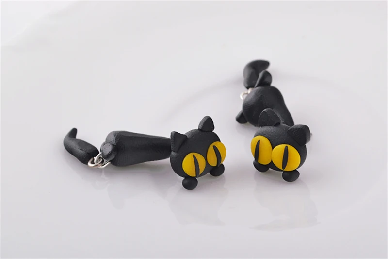 Cartoon Cat Stud Earrings 6