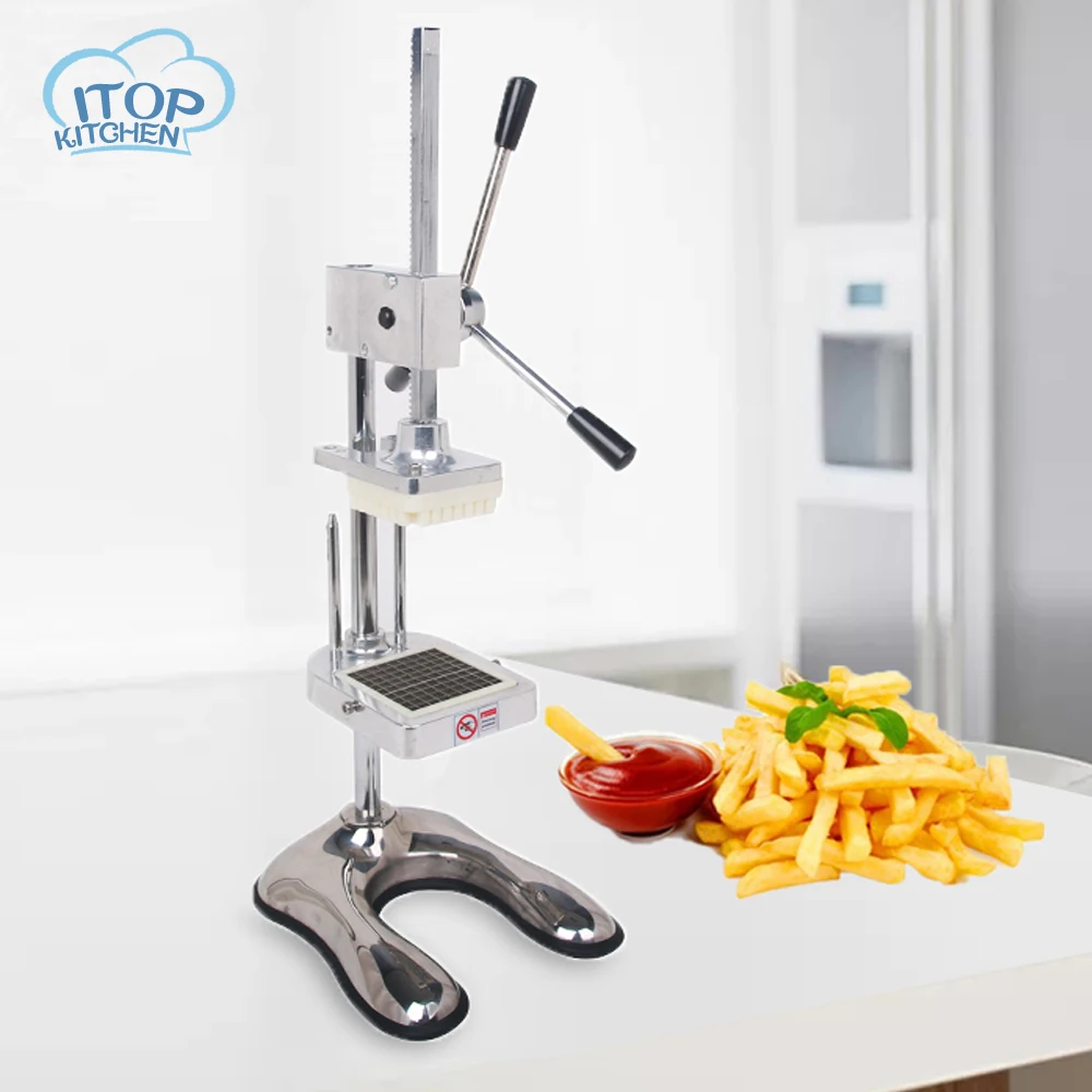 

ITOP MH003 Manual Potato Slicer Easy control Vertical Chips Cutter Kitchen Tool with 8mm 10mm 12mm blade
