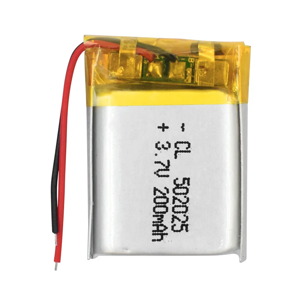 502025 Мини литиевая батарея 3,7 v 200mAh для gps MP3 MP4 Mid Bluetooth Смарт-часы наушники литий-полимерные аккумуляторы