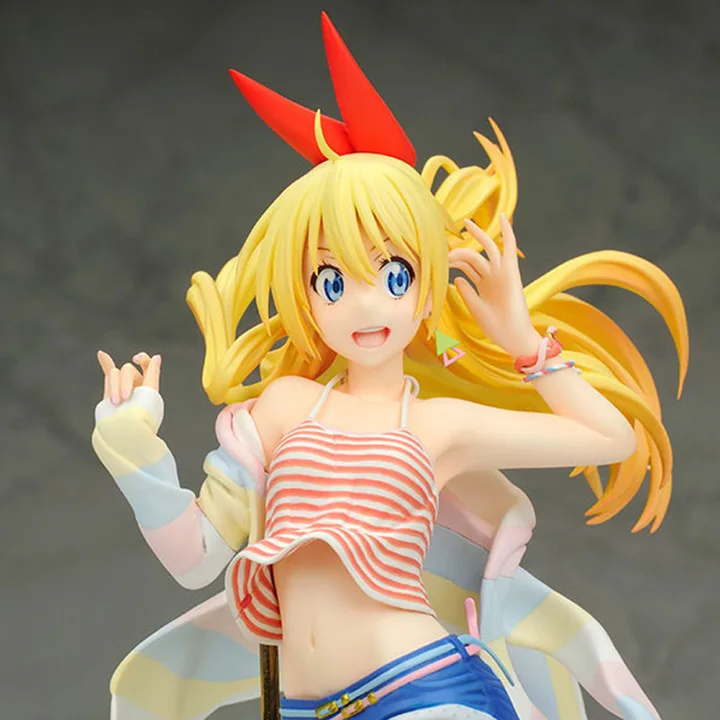 

Hot sale 1pcs/ set Japanese anime hand to do ALTER 1/8 nisekoi Tong Qi one thousand spines Decoration PVC Toy Doll Approx 23cm