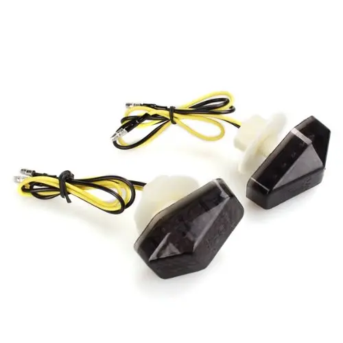 10x) 2* Lmfor Intermitente Luz Trasero 12 светодиодный DC 12 V Amarillo для Moto Kawasaki