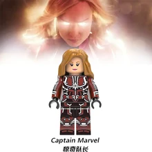 

Christmas Captain Marvel Superhero Avengers Building Blocks Figures Compatible LegoINGS Wonder Woman Superman New Year's Gift