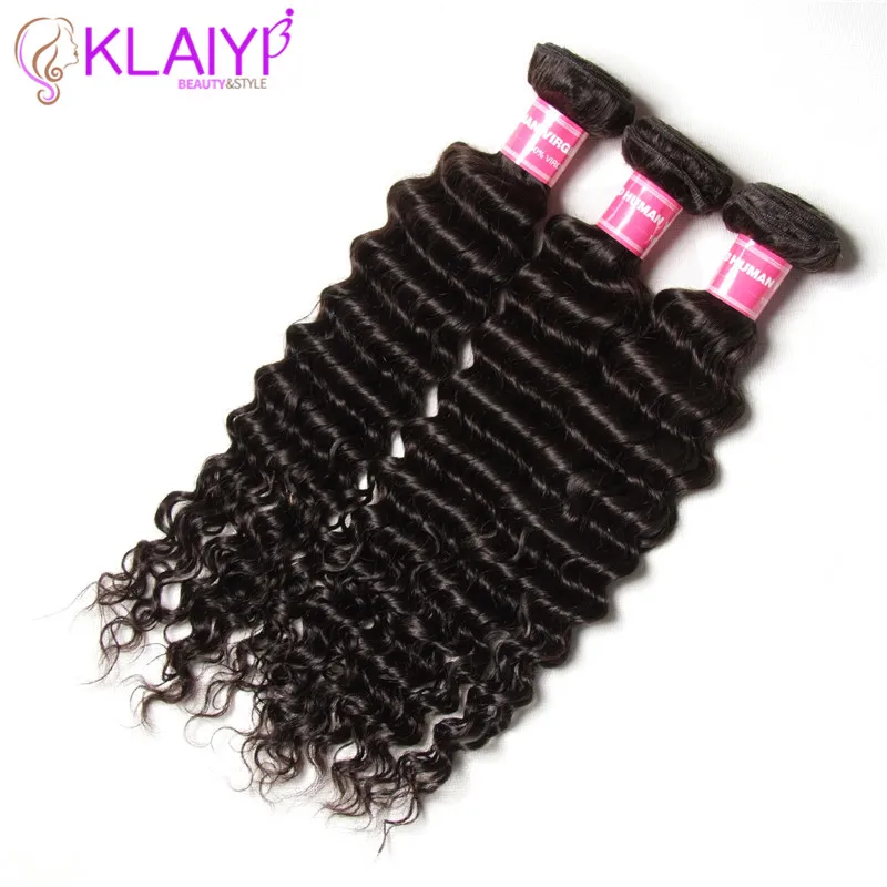 Klaiyi Malaysian Human Hair 3 Bundles With Lace Frontal Closure Human Remy Hair Natural Black Free Part Frontal Closure Klaiyi Malaysian Human Hair 3 Bundles With Lace Frontal Closure Human Remy Hair Natural Black Free Part Frontal Closure