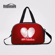 Dispalang романтические сердечные принты спортивные сумки выходные сумки среднего размера багаж дорожная сумка для ручной клади для девочки