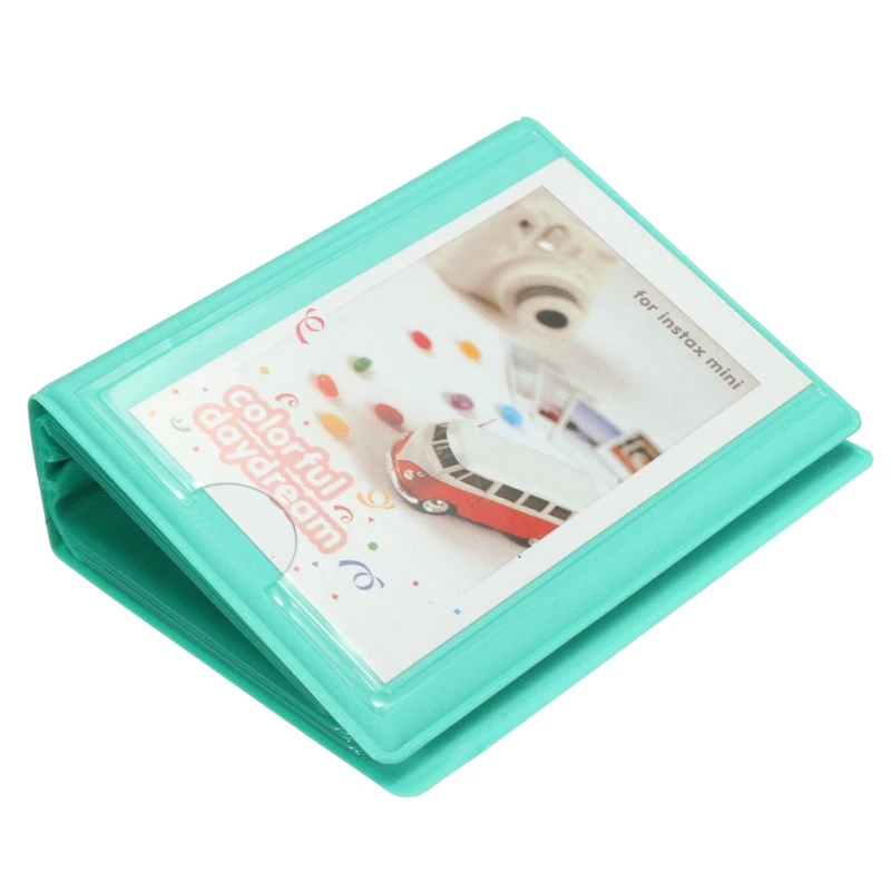 3 дюймов 6 цветов красочные мини милый 28+ 1 Карманы Чехол для хранения фотоальбома для Polaroid FujiFilm Instax фильм для отличный подарок Горячая Распродажа - Цвет: Mint