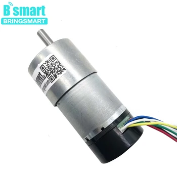 

Bringsmart Mini Electric Motor JGB37-3530GB 24V High Torque Encoder DC Motor 1600rpm Gear Motor With Encoding Disk 12v Reducer