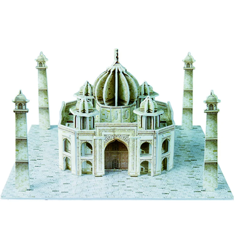 Have Original Box Классические 3D головоломки Париж Франция собора Нотр-Дам здание мир строительный Масштаб модели наборы город для детей - Цвет: Have Original Box