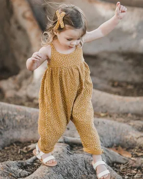 

Baby Girls Summer New sleeveless Jumpsuit Cute Girls Rompers