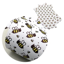 Новинка 30*140 см личи пчела цветы искусственная Синтетическая кожа пэчворк для волос лук сумки чехол для телефона DIY проекты, 1Yc6518