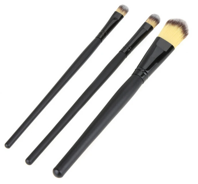 Горячая распродажа, Макияж Tool Kit 20 составляют Брашс/комплект есть черный и золотой опционально без логотипа без сумки(прозрачный ПВХ сумка