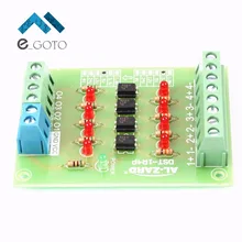 3.3 В до 12 В 4 канала оптрон доске изолированы модуль plc уровень сигнала Напряжение Конвертер доска 4bit