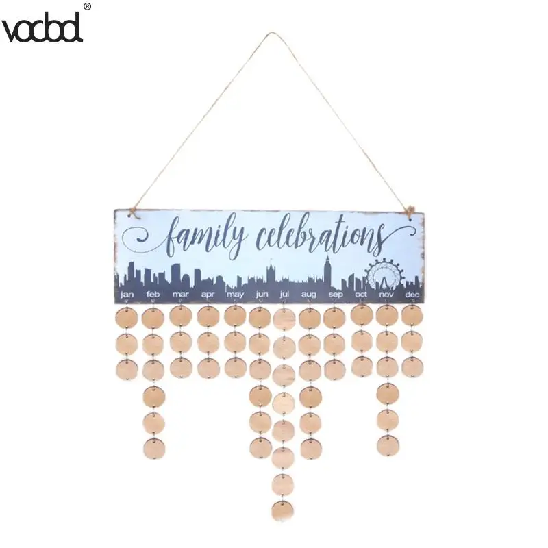 2018 Family Friends Birthday Calendar DIY Wooden Wall Hanging Special Dates Reminder Sign Planner Mark Board Decor 2018 Family Friends Birthday Calendar DIY Wooden Wall Hanging Special Dates Reminder Sign Planner Mark Board Decor