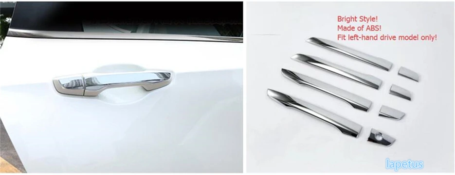 

Lapetus Side Car Door Handle Pull Decoration Frame Cap Cover Trim 8 Pcs / Set Fit For Honda CRV CR-V 2017 2018 2019 2020