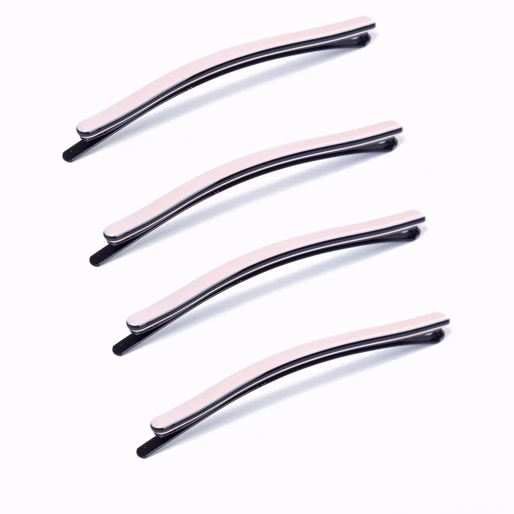 

4pcs/set Hair Grips Salon Invisible Solid Hairpins Curly Wavy Bobby Pins For Daily Use Wedding Hair Accessories Barrettes