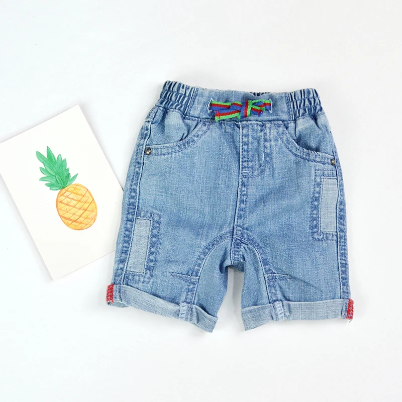 3-24 M Del Bambino Shorts Neonato Shorts Bebe Capretto Pantaloni di Scarsità Navy Blu Estate Elastico In Vita Fresco Del Bambino Dei Jeans shorts Abbigliamento Per Bambini