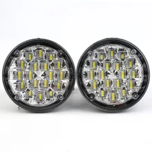 2 pcs Nuovo Stile Impermeabile 12 V 18 Led di Figura Rotonda Auto Della Lampada Della Nebbia di Guida Luce di Notte Ultra Luminosità basso Consumo di Caldo