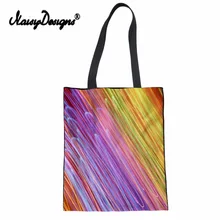 NoisyDesigns, холщовые женские сумки, для отдыха, сумка на плечо, для девушек, сумки с верхней ручкой для девочек, смешанные цвета, с принтом, сумка для покупок
