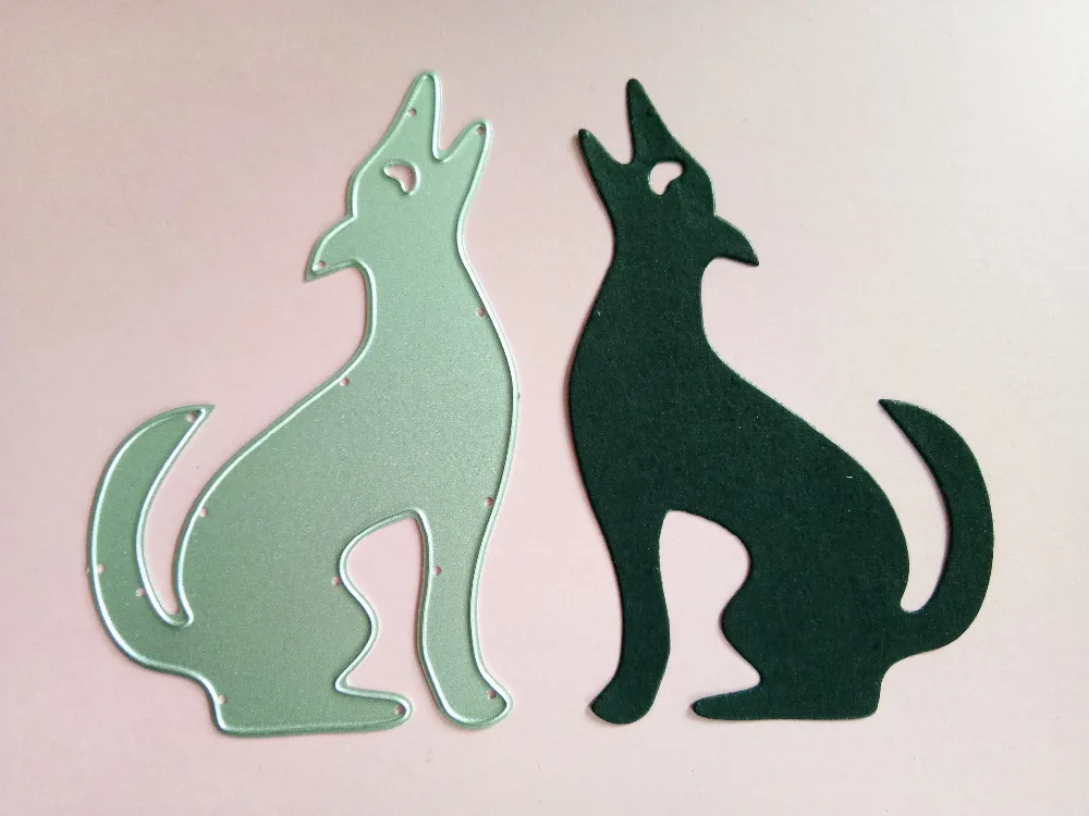 COYOTE die cuts scrapbook cards