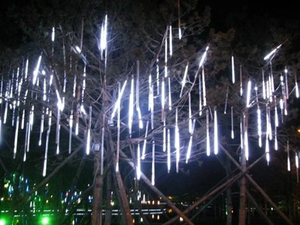 New Meteor Shower Rain LED Light Tube Strip Lights Lamp Christmas Valentine outdoor Decoration Tree Party