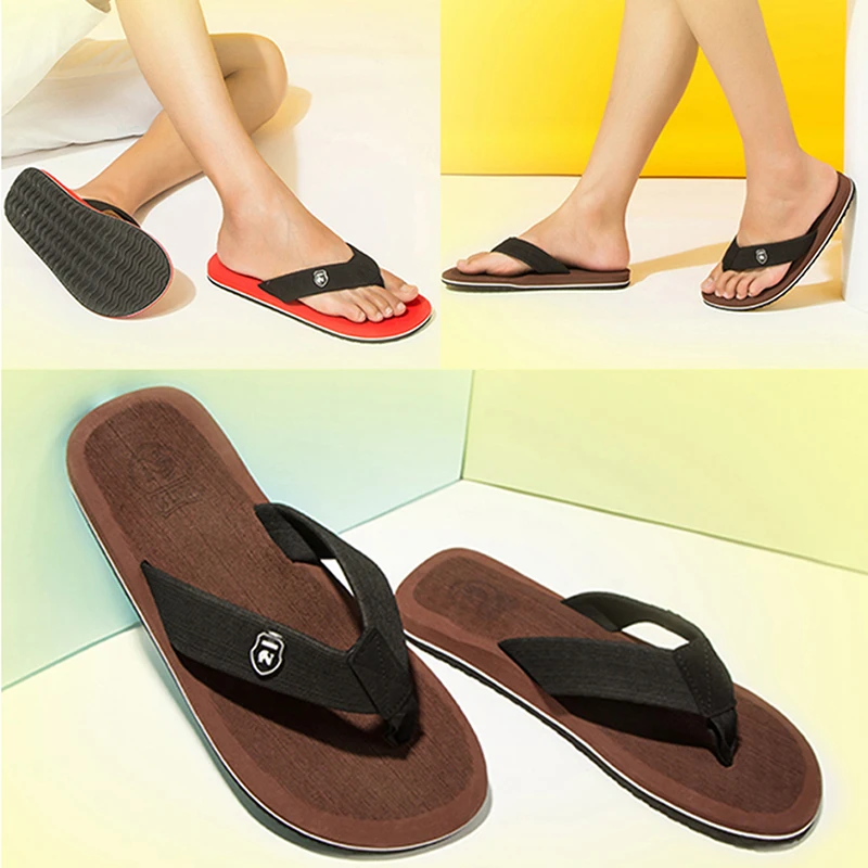 NEEDBO Beach Flip Flops Men Slippers Shoes Comfortable Men's Sandals Casual Summer Hotsal Shoes Good Quality Brand Shoes Men