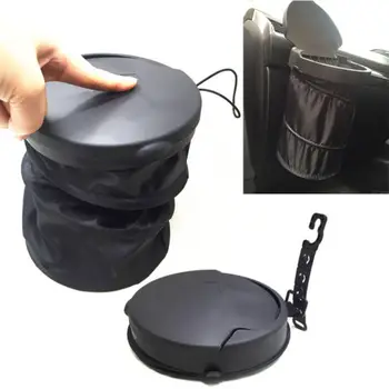 

NEW Foldable Car Trash Bag Can Litter Garbage Leak Proof Bin Headrest Holder