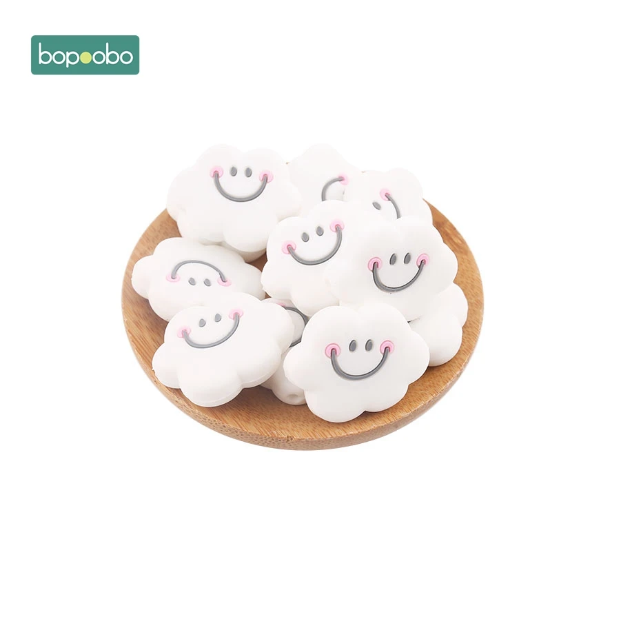 Bopoobo 3 шт. силиконовый мини прорезыватель в виде облаков бисер ребенок