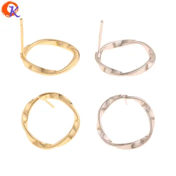 

Cordial Design 30Pcs 16*16MM Jewelry Accessories/Earrings Stud/Ring Shape/Genuine Gold Plating/Hand Made/DIY Jewelry Making