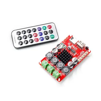 

TPA3116 Bluetooth Receiver Amplifier Audio Board Digital U Disk TF Decoding With Remote 2X50W Amplificador