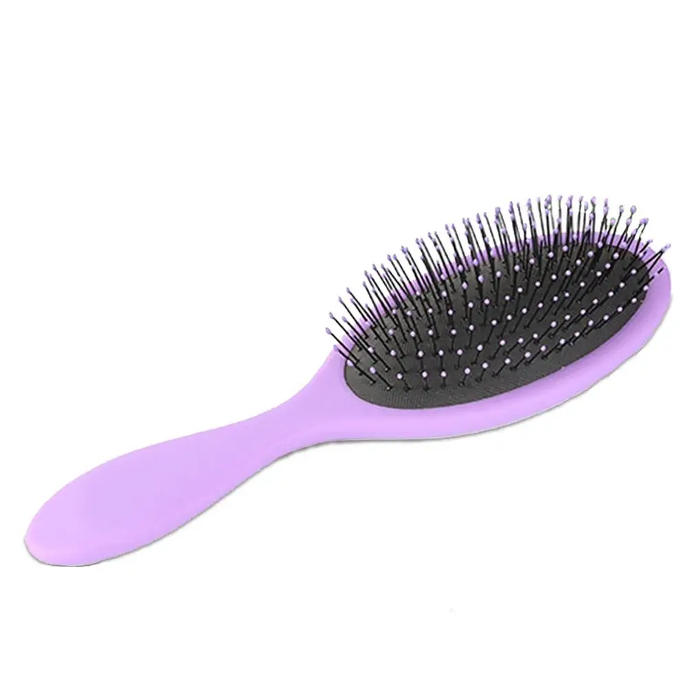 Purple 1pcs Airbag Massage Plastic Comb Professional High Temperature Hairdressing Stylebrush For Wet And Dry Hair Hair Styling Tool - Цвет: Purple