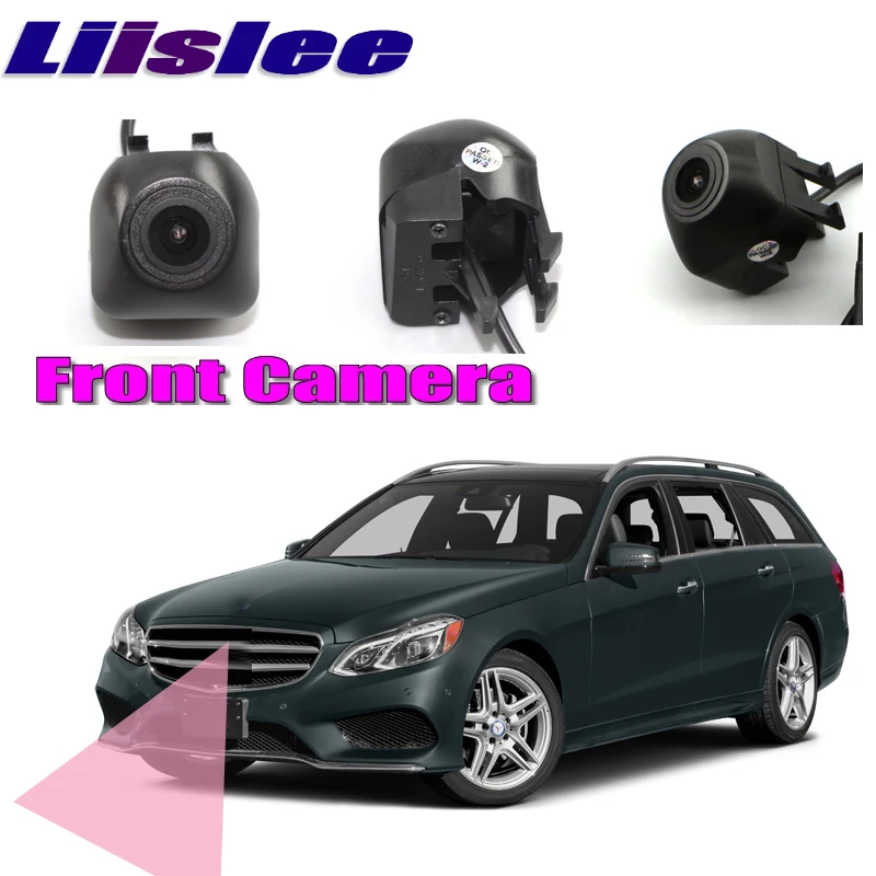 LiisLee Car Front Camera For Mercedes Benz E Class W212 2009 2016 Hood Mesh Front Grille CAM DIY