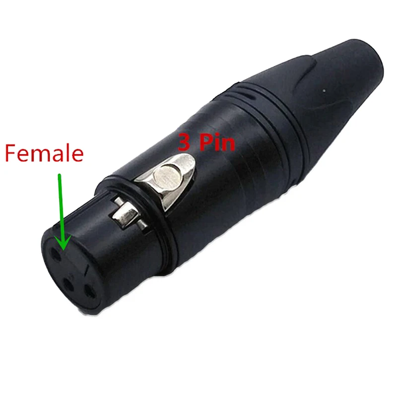 XLR 3/4/5 Pin черного цвета для маленьких мальчиков Cannon XLR аудио разъем для подключения микрофона сбалансированный штекер для микрофона пайки прямые волосы