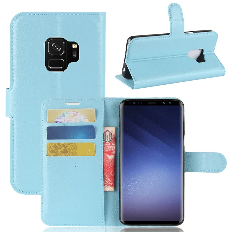 Флип Бумажник кожаный чехол для samsung Galaxy S9 крышка Винтаж Coque Телефон Сумка Случаи