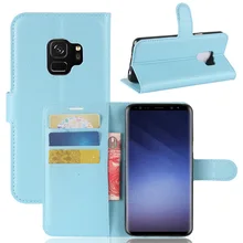 Флип Бумажник кожаный чехол для samsung Galaxy S9 крышка Винтаж Coque